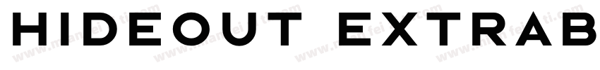 Hideout ExtraBold字体转换